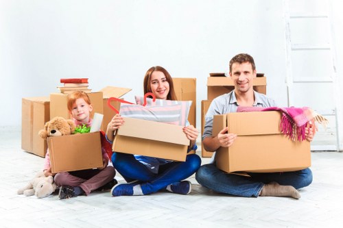 Process of furniture pick-up and storage services